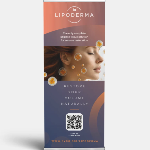 Lipoderma Retractable Floor Banner