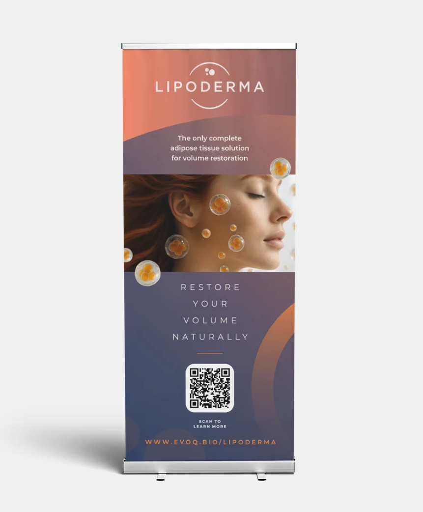 Lipoderma Retractable Floor Banner